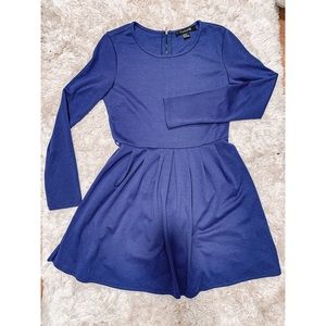 Long sleeve skater dress